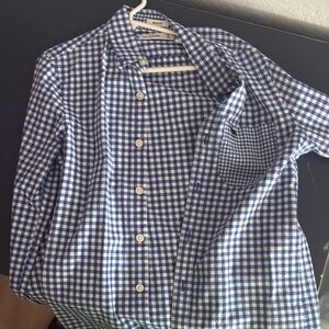 Abercrombie Kids Blue Checkered Polo